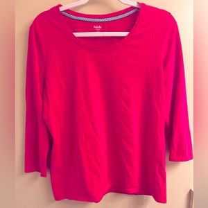 Magenta 3/4 Sleeve T-Shirt